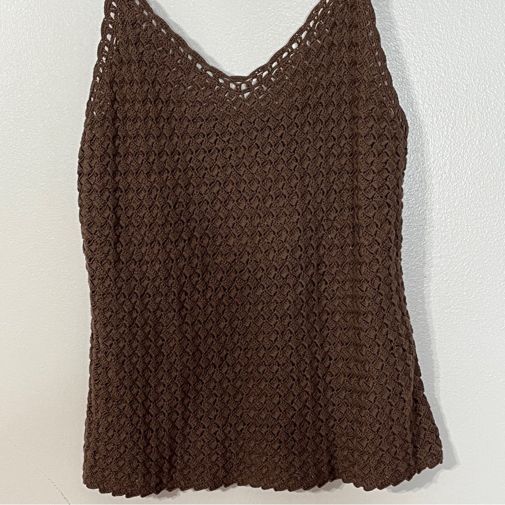 Lauren Ralph Lauren Crotchet V-Neck Sweater Tank Top - Picture 2 of 5